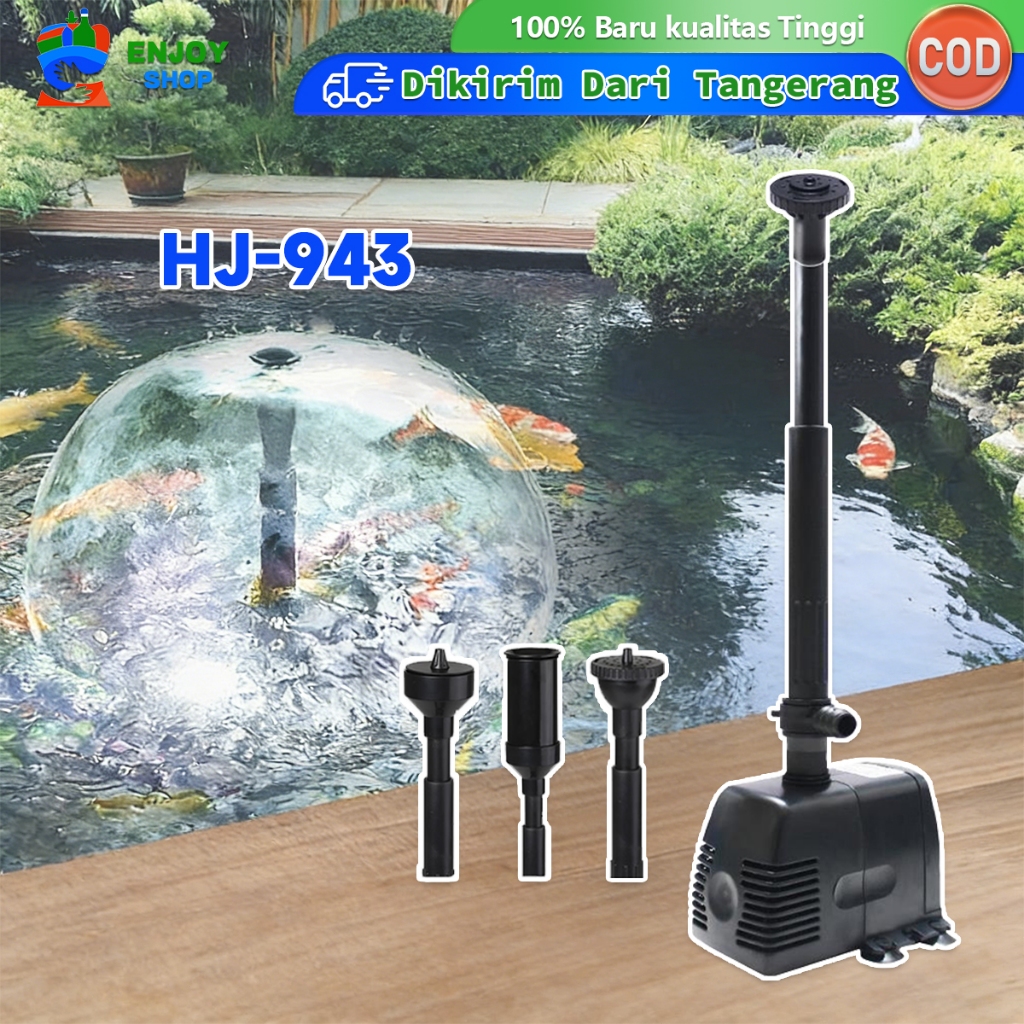 Pompa Air Mancur Kolam Pompa Sirkulasi Oksigen Anti-Block Untuk Kolam Koi Dan Air Terjun