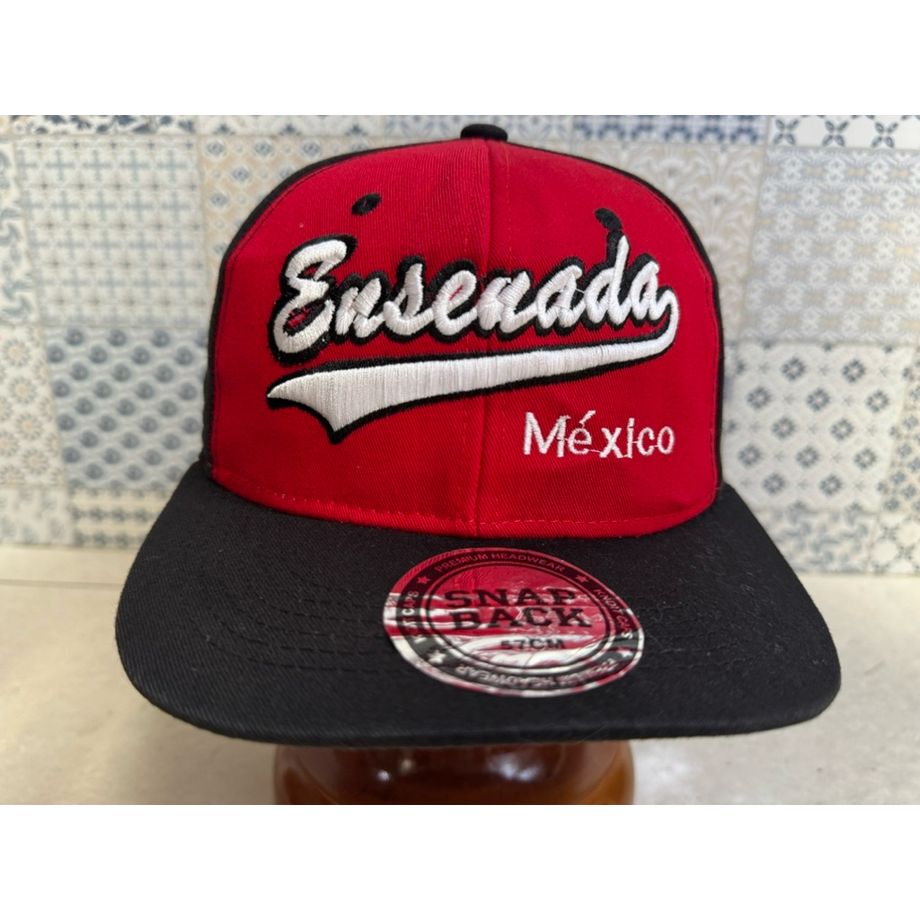 Topi Second Brand Branded Ensenada Mexico Snapback Original Tag Merah