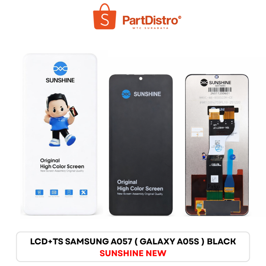 LCD+TS SAMSUNG A057 (GALAXY A05S) BLACK SUNSHINE NEW