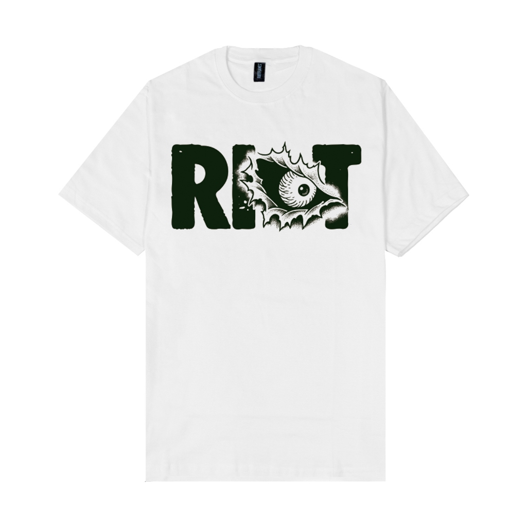 RIOT FLAMES Kaos Pria - THE FLAMES - White
