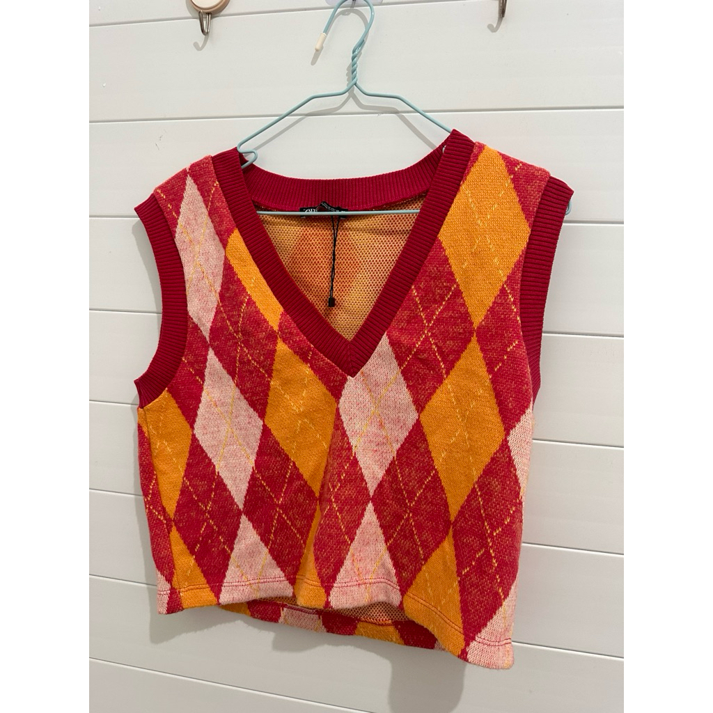 Preloved Vest Pink Zara