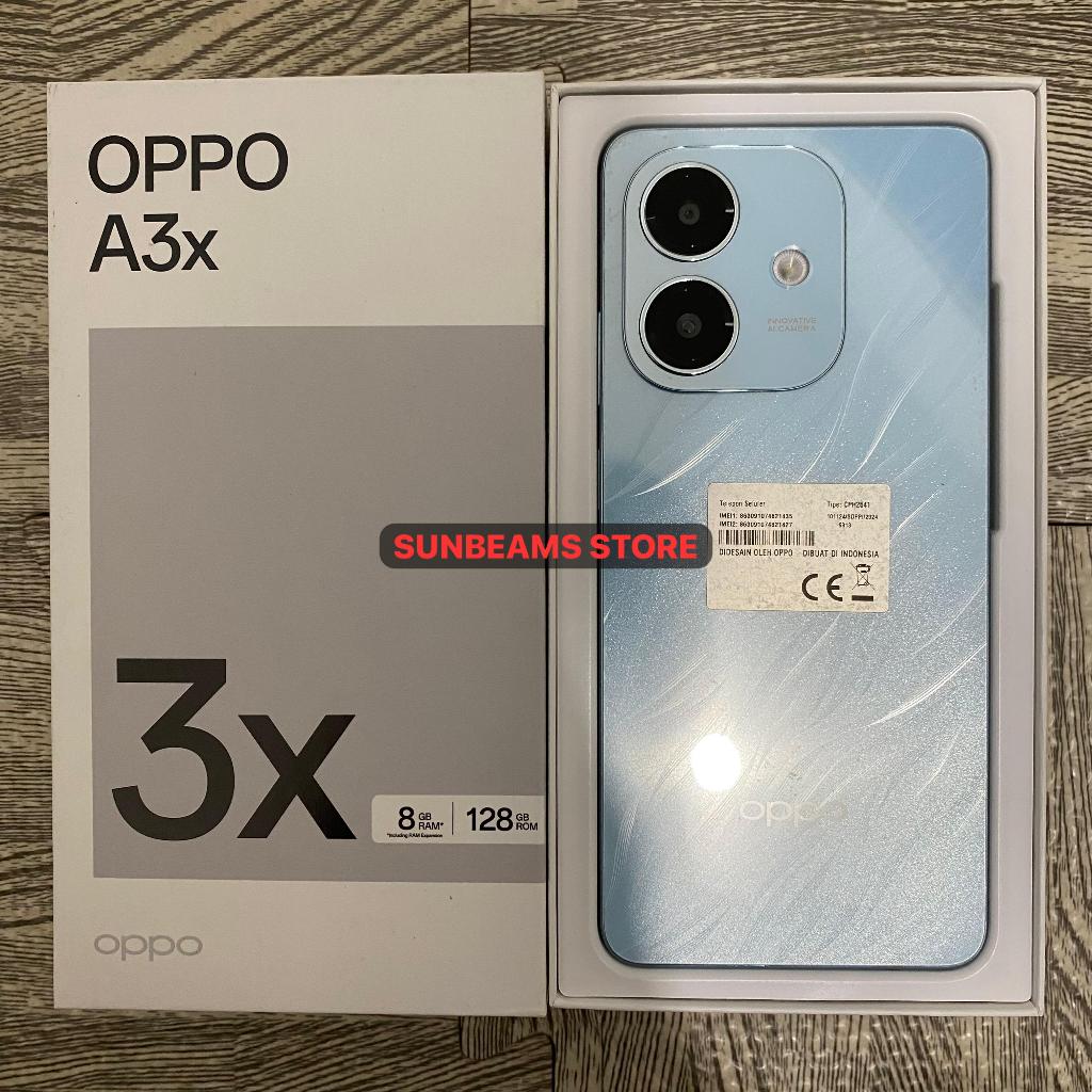 OPPO A3x 4/128 Second Fullset Bekas Resmi