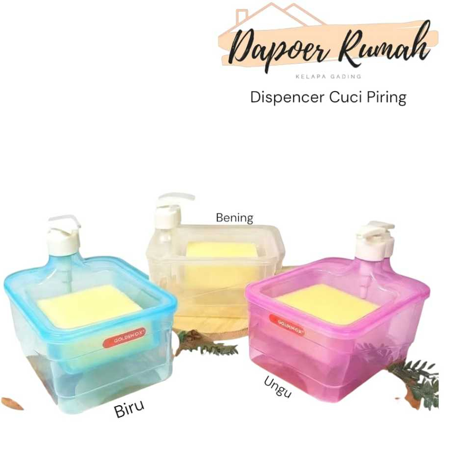 Dispenser Sabun Cuci Piring Persegi/Dispenser Pump Sabun Cuci Piring