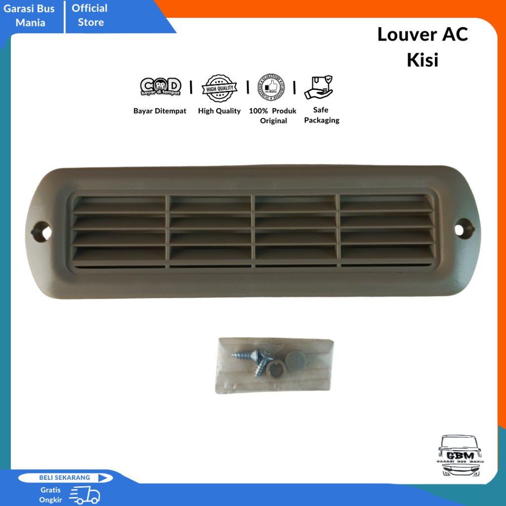 Louver AC Kisi Bus Dengan Tutup Dan Baut Untuk Pemasangan/Louver AC Kisi Besar