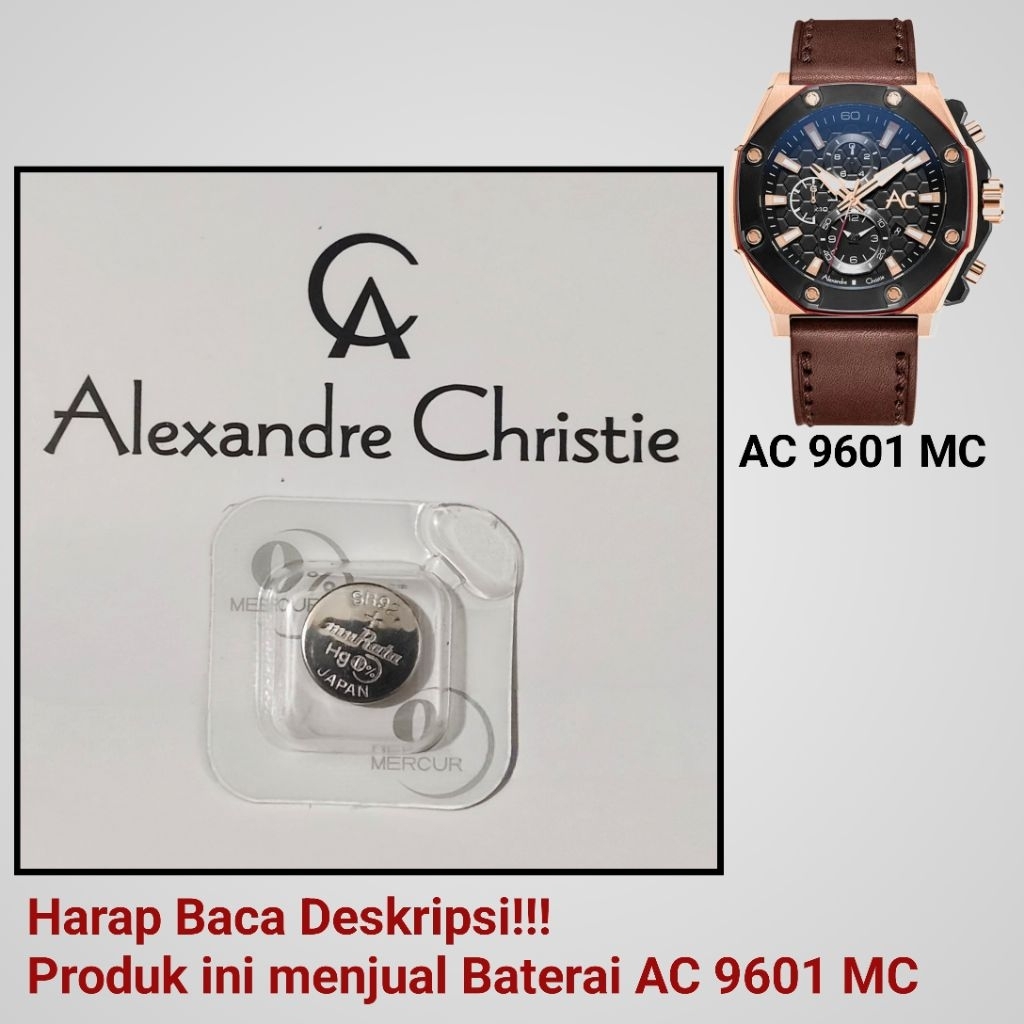 Baterai Jam Tangan Alexandre Christie AC 9601 MC