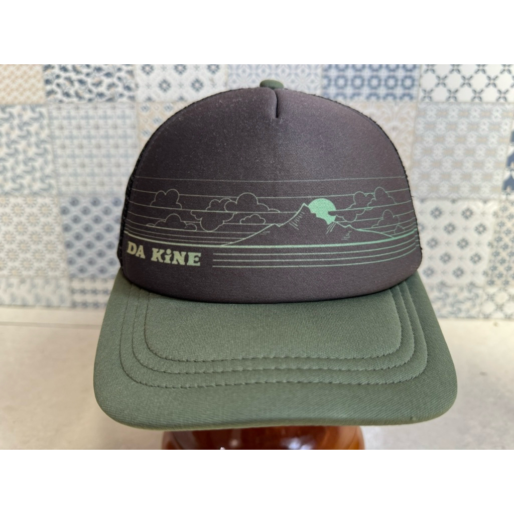 Topi Second Brand Branded Dakine Da Kine Original Green Trucker