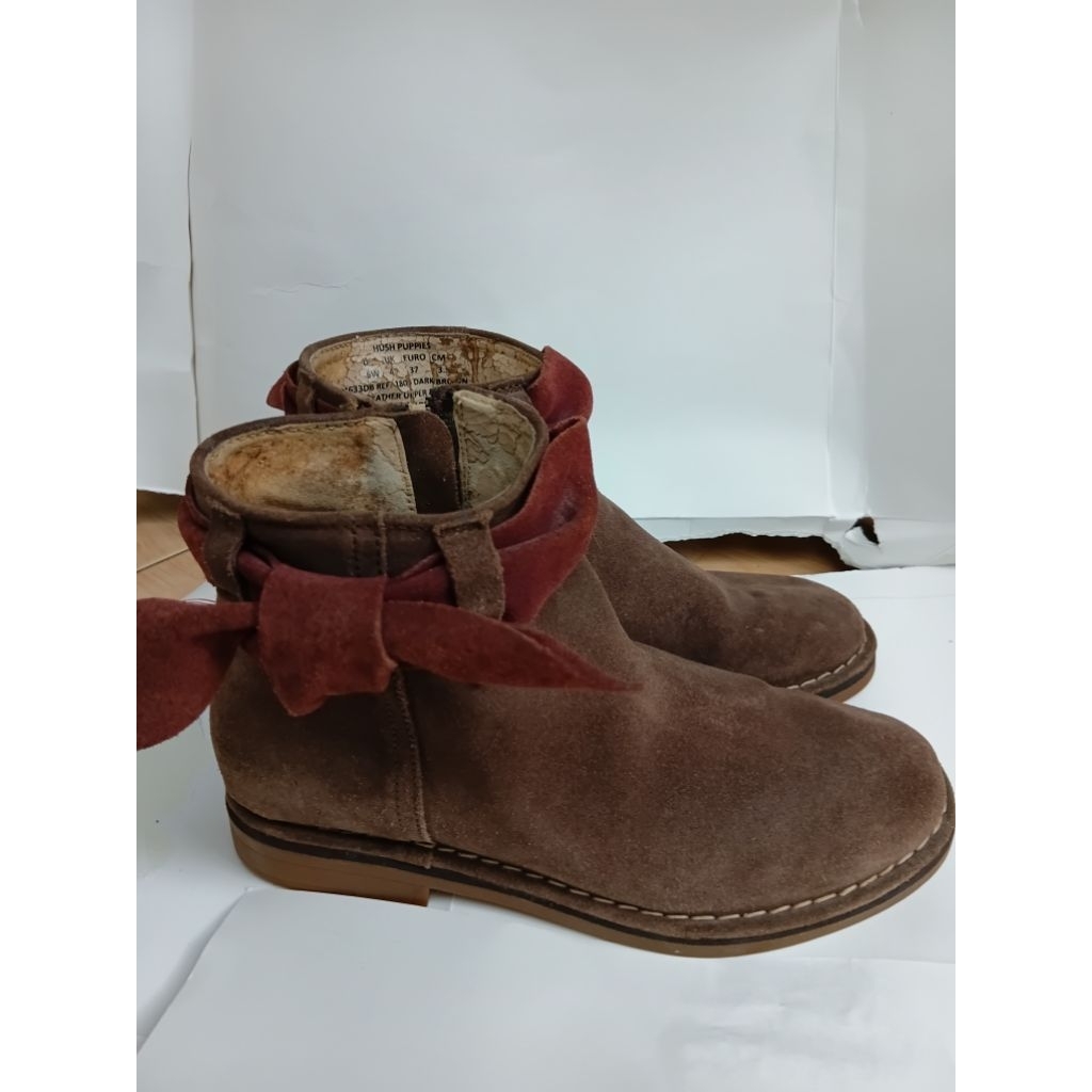 Sepatu Boots Wanita Merk Hush Puppies Size 37