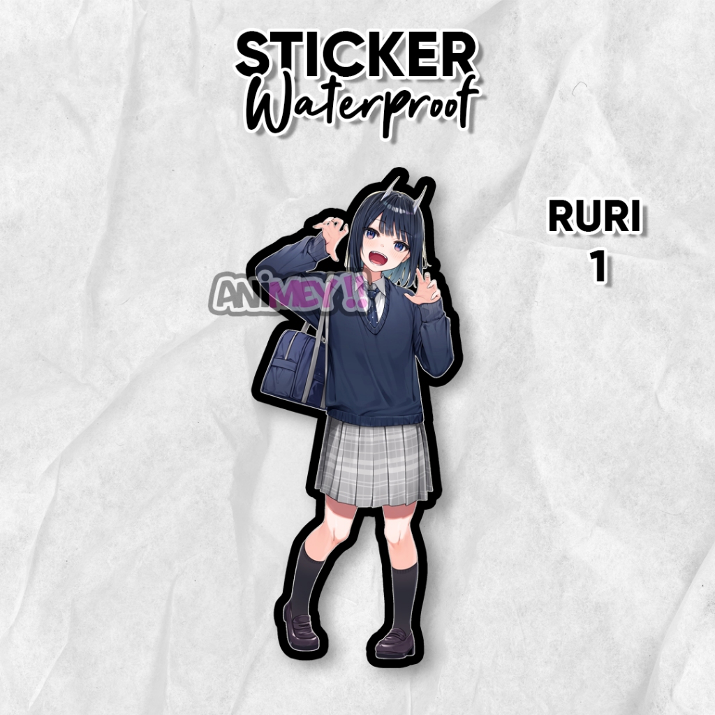 Stiker Aoki Ruri Anime Ruri Dragon / Sticker Anime Waterproof