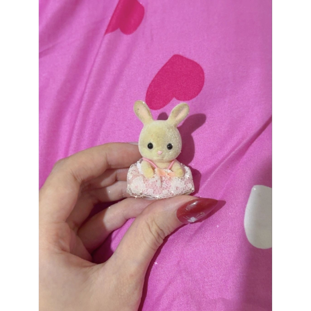 sylvanian figur dress pink