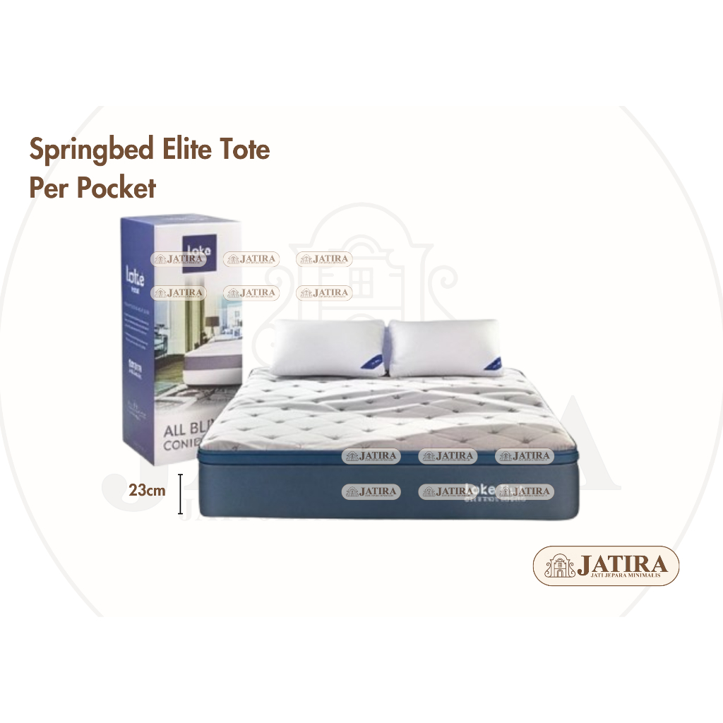 Kasur Elite Tote Per Pocket Spring Free Bantal | Springbed IN The Box | Kasur Murah Palembang