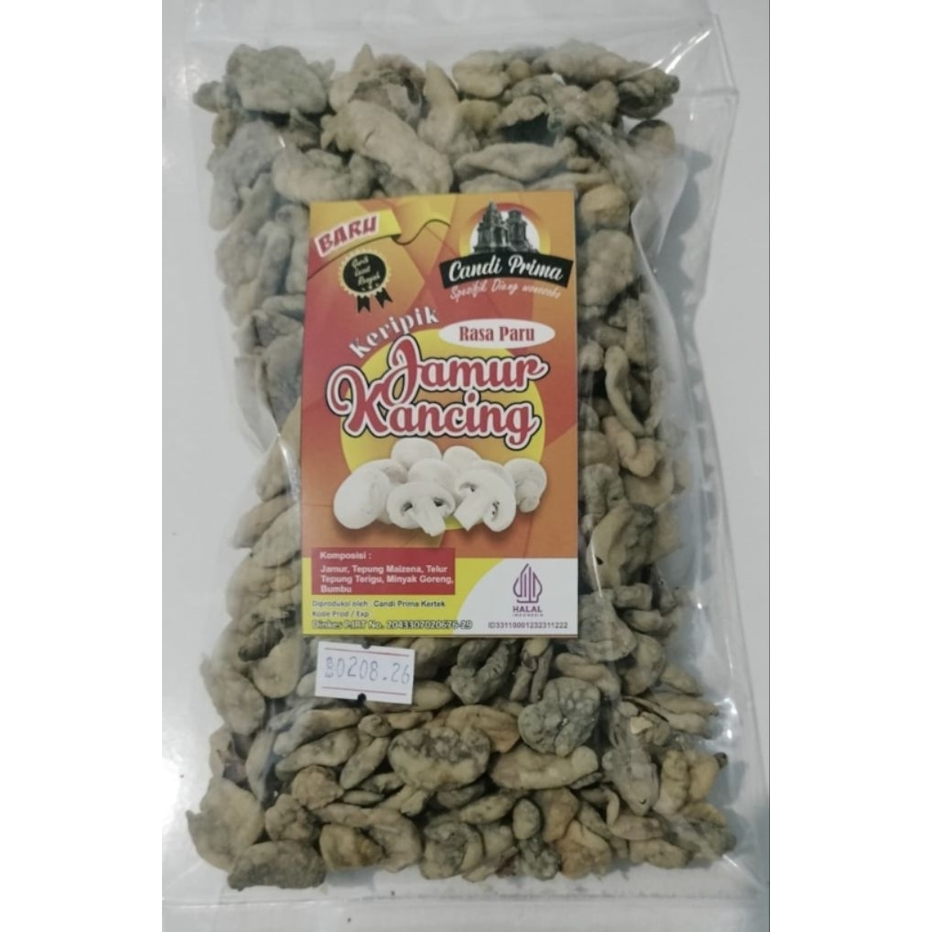 KERIPIK JAMUR KANCING CEMILAN KHAS WONOSOBO 250GRAM