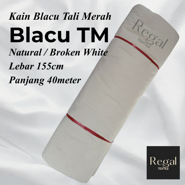 Kain Blacu TM Tali Merah - 1Roll Lebar 155cm Panjang 40meter