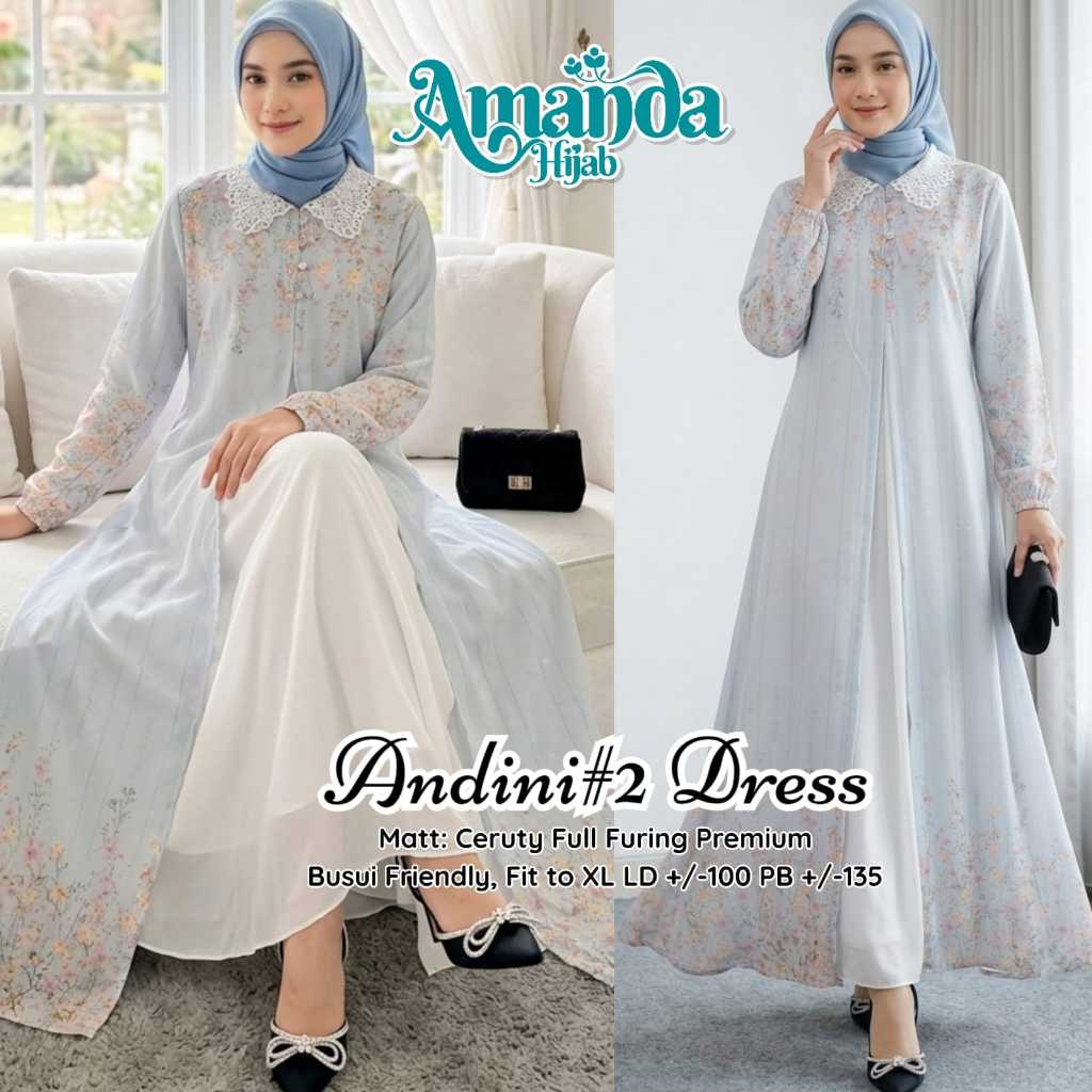 Pakaian Wanita ANDINI DRESS 2 Trend FASHION HQ From AMaNDa