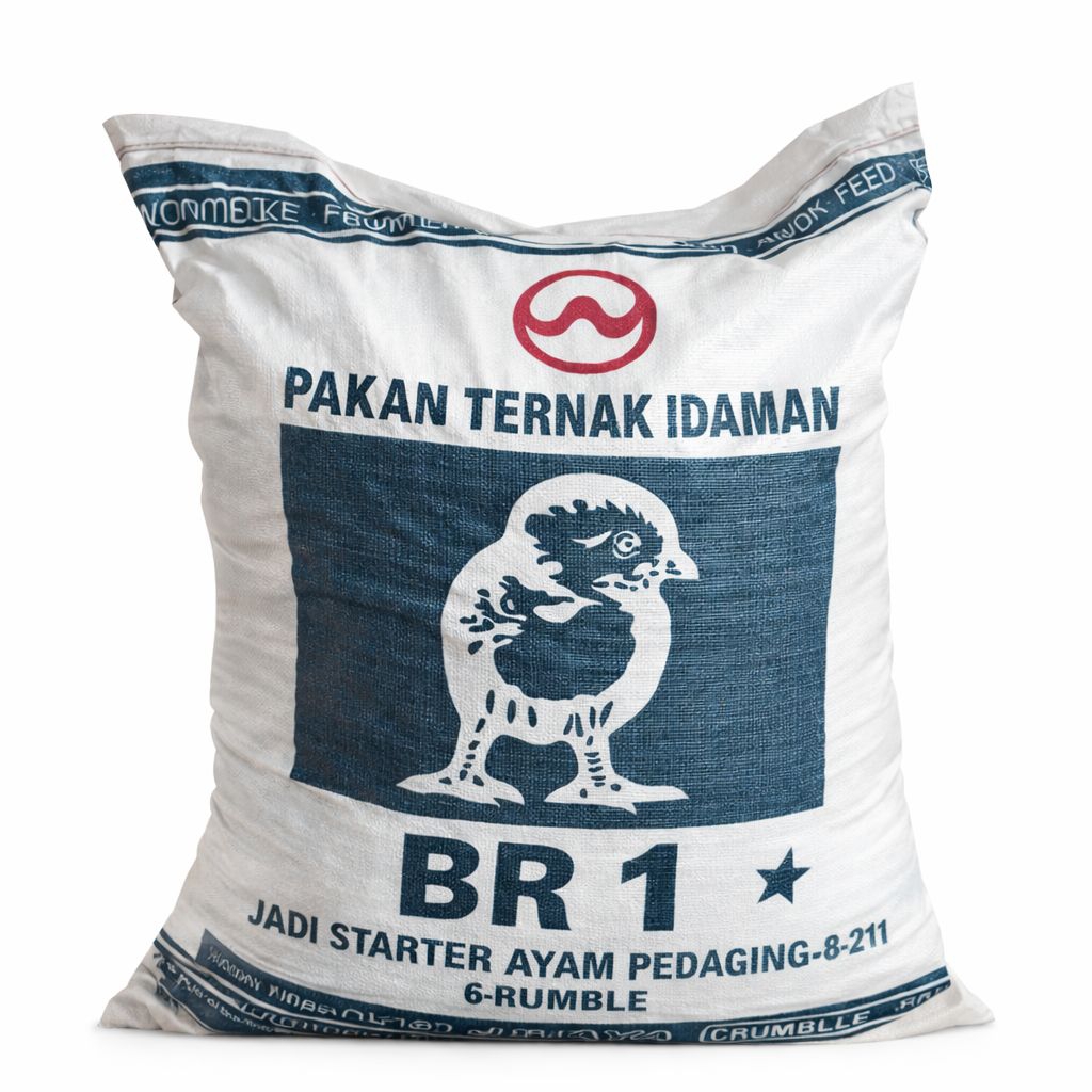 500 GRAM PAKAN AYAM BR1 STARTER CRUMBLE PAKAN TERNAK IDAMAN UNTUK AYAM PEDAGING 8–21 HARI