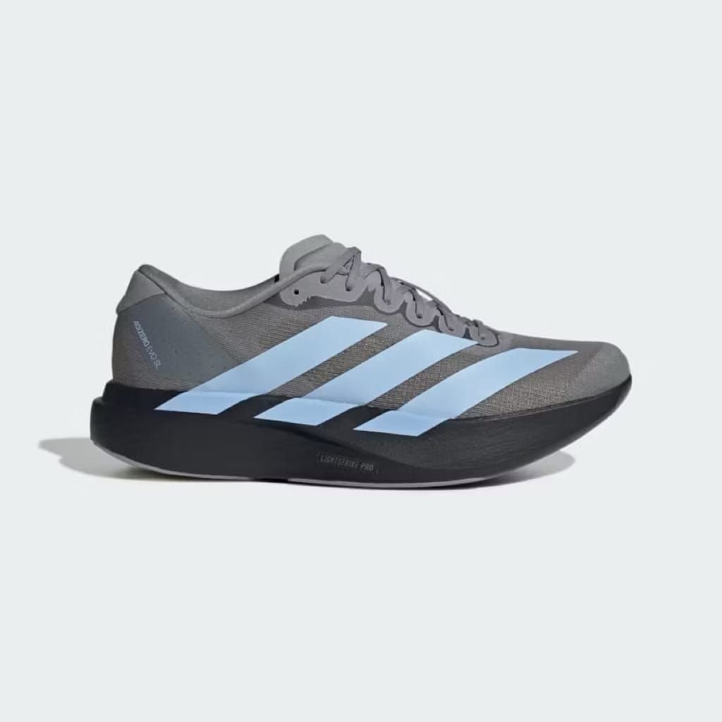 adizero evo sl grey three/glow blue