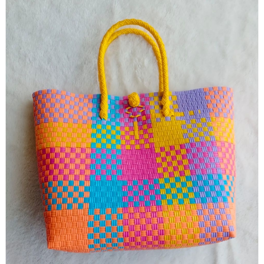 Tote bag tas jali rajut size L/XL/Tas anyaman jali/tas belanja