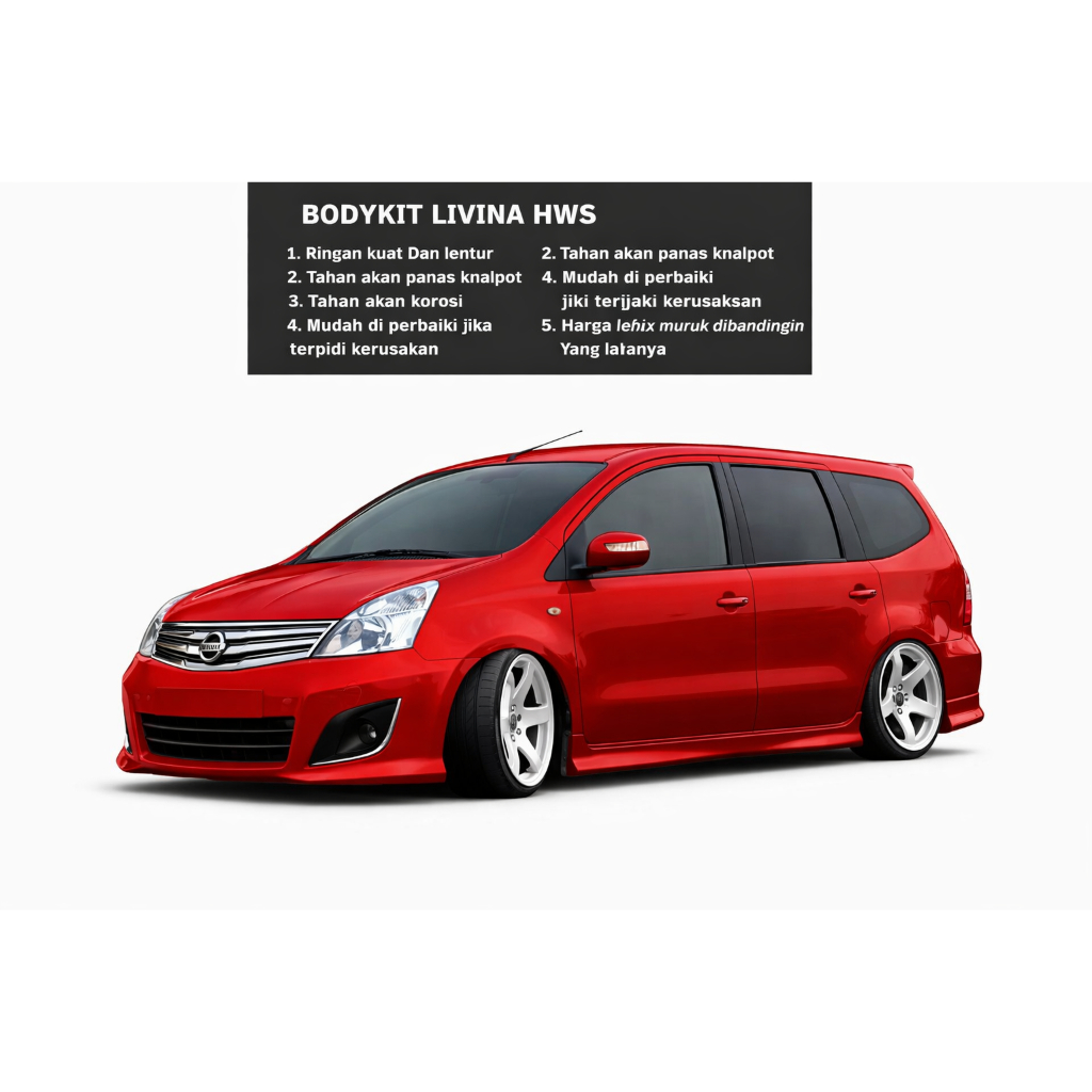 BODYKIT Bumper nissan grand livina HWS  2007-12  body kit LIVINA BODY KIT LIVINA