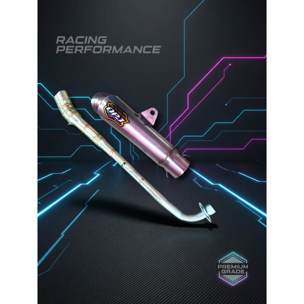 knalpot racing kompetisi jigsaw keong titan dpj inlet50 panjang 25cm netral bebek