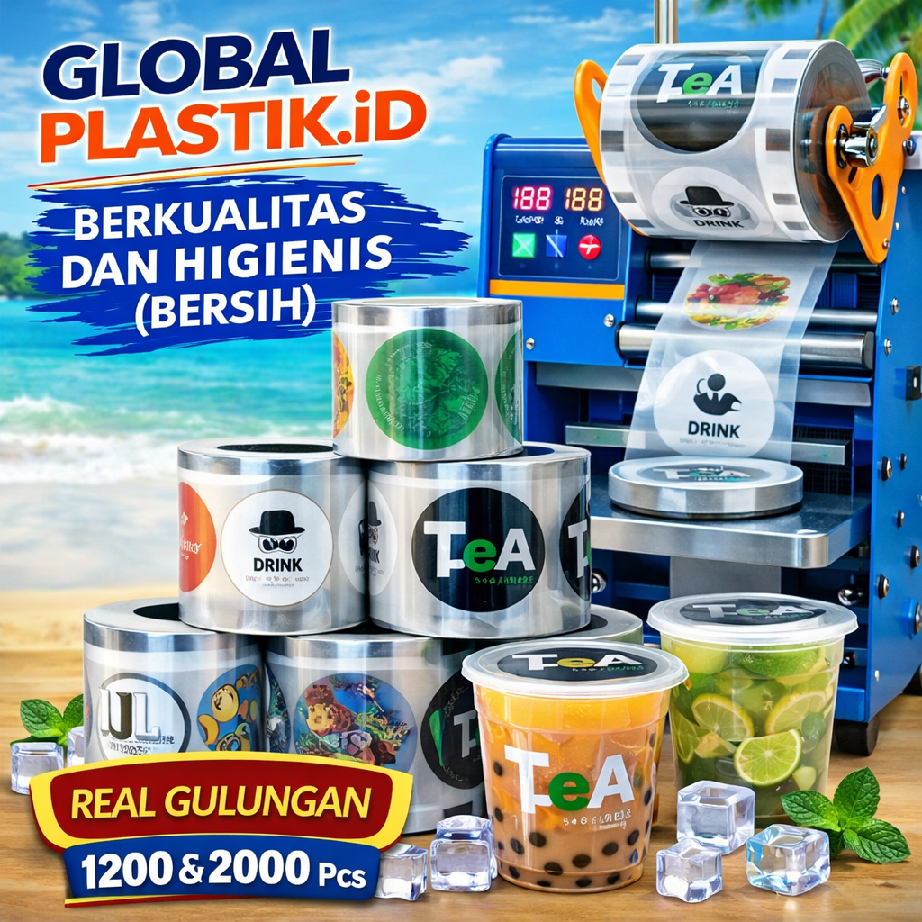 [ISI 1200] JEYA | Seal Cup Plastik Lid | Plastik Seal Cup | Plastic Cup Sealer | Plastik Penutup Gel