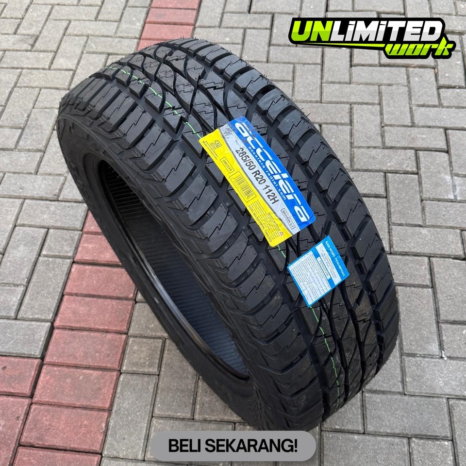 TERMURAH BAN MOBIL SEMI OFFROAD ALL TERRAIN ACCELERA OMIKRON A/T 285 50 R20 BAN SEMI KASAR RING 20