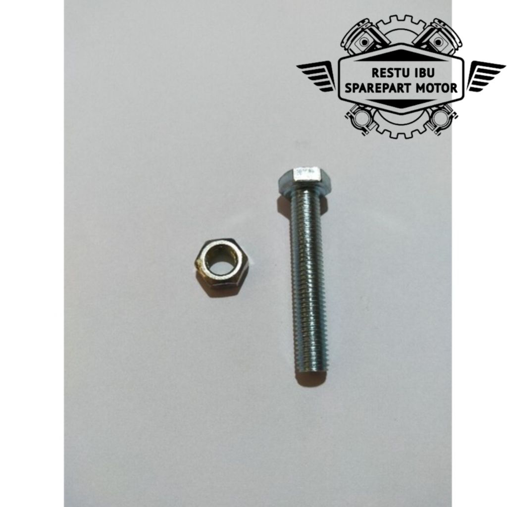 BAUT 11AN,7MM, PANJANG 3.5CM, 1SET DENGAN MURNYA TERMURAH