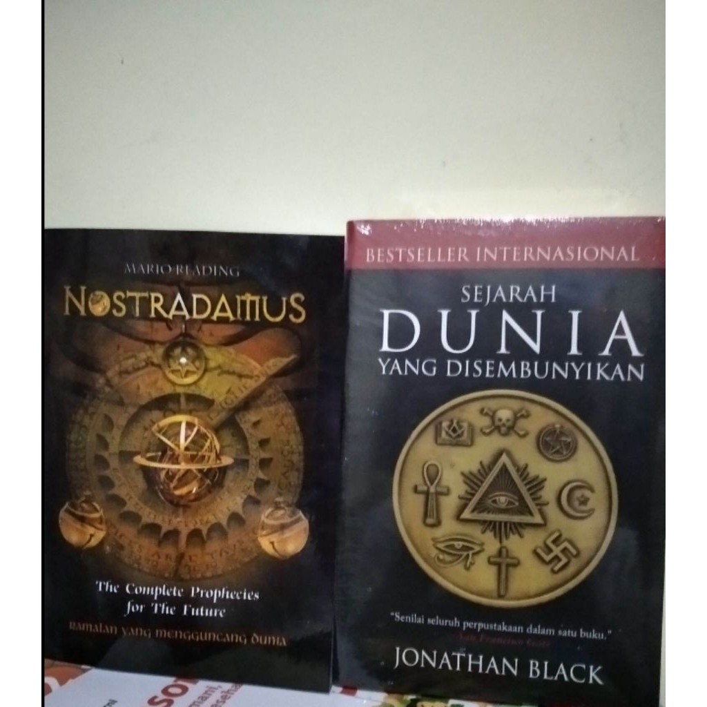 paket 2 buku nostradamus+sejarah dunia yang disembunyikan