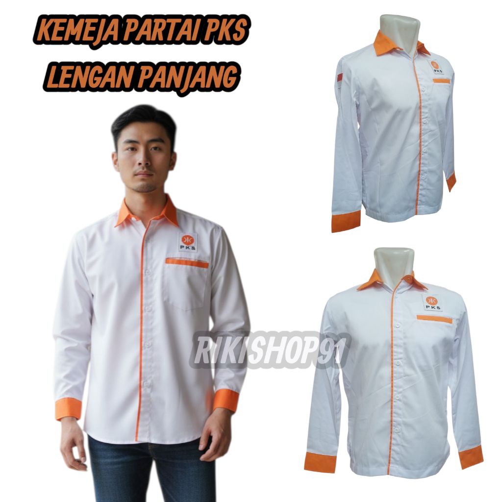 KEMEJA PARTAI PKS LENGAN PANJANG