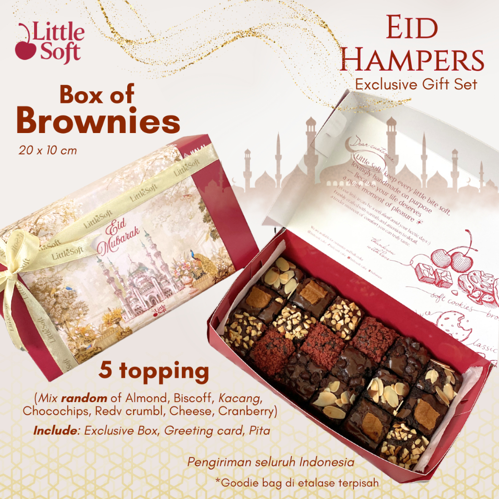 Fudgy Brownies Panggang Box Sekat isi 9/18/36 bites
