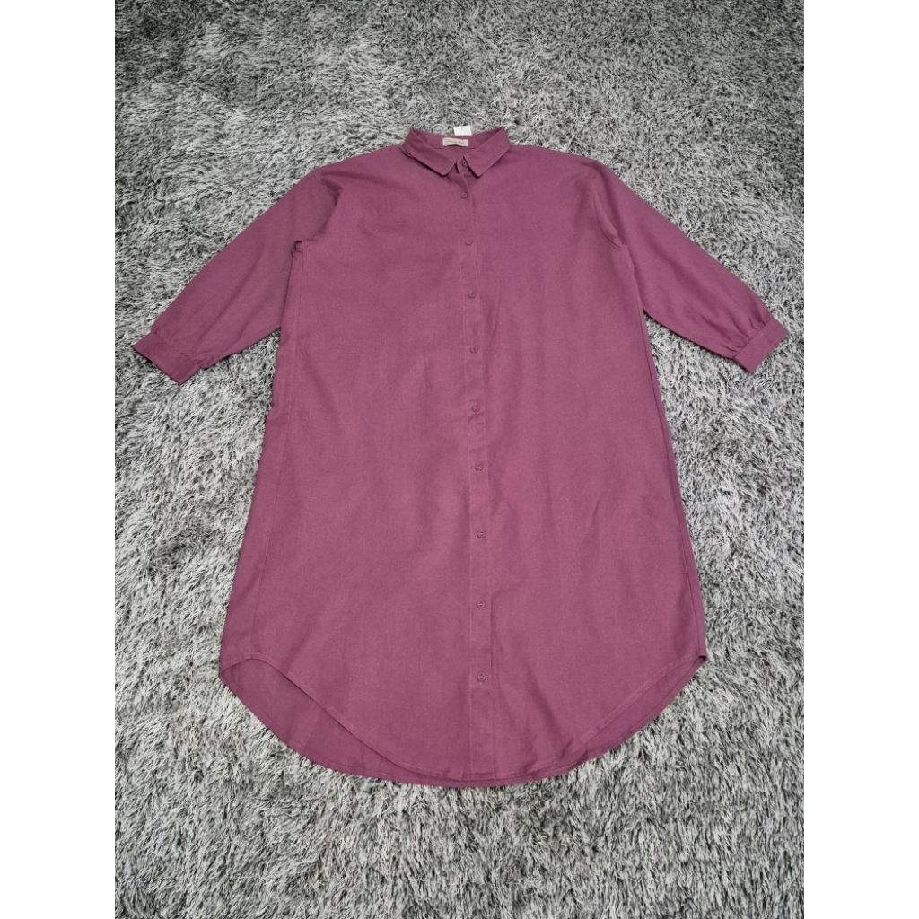 Gamis longdress ungu (SAMANSA MOS²)