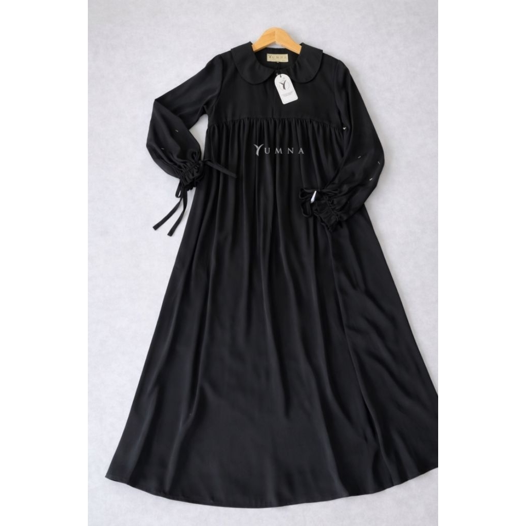 RAYYA EID SERIES gamis bahan fursan silk manset semi balon