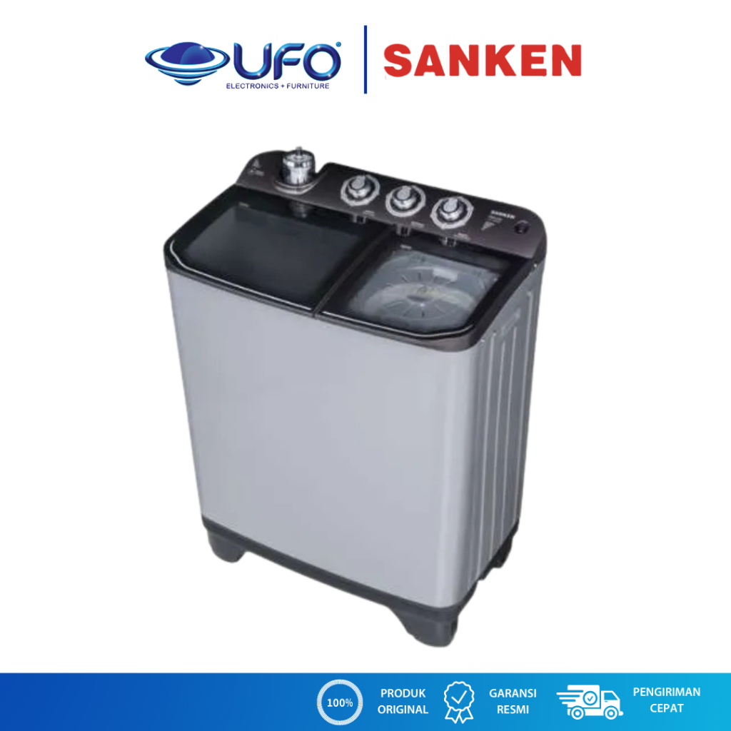 Sanken Mesin Cuci 2 Tabung 10 Kg TW1125GWB