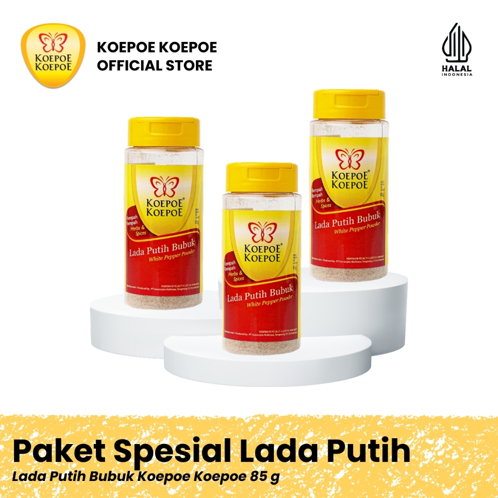 KOEPOE KOEPOE [PAKET LADA PUTIH BUBUK 85 GR 3 PCS]