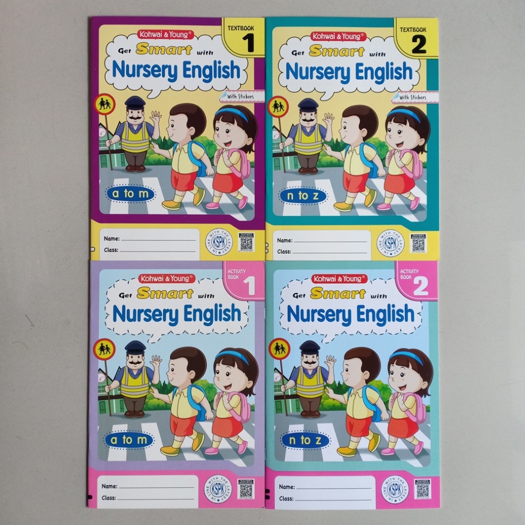 BUKU NURSERY ENGLISH GET SMART WITH NURSERY ENGLISH 1/2 (TEXTBOOK & ACTIVITY BOOK)