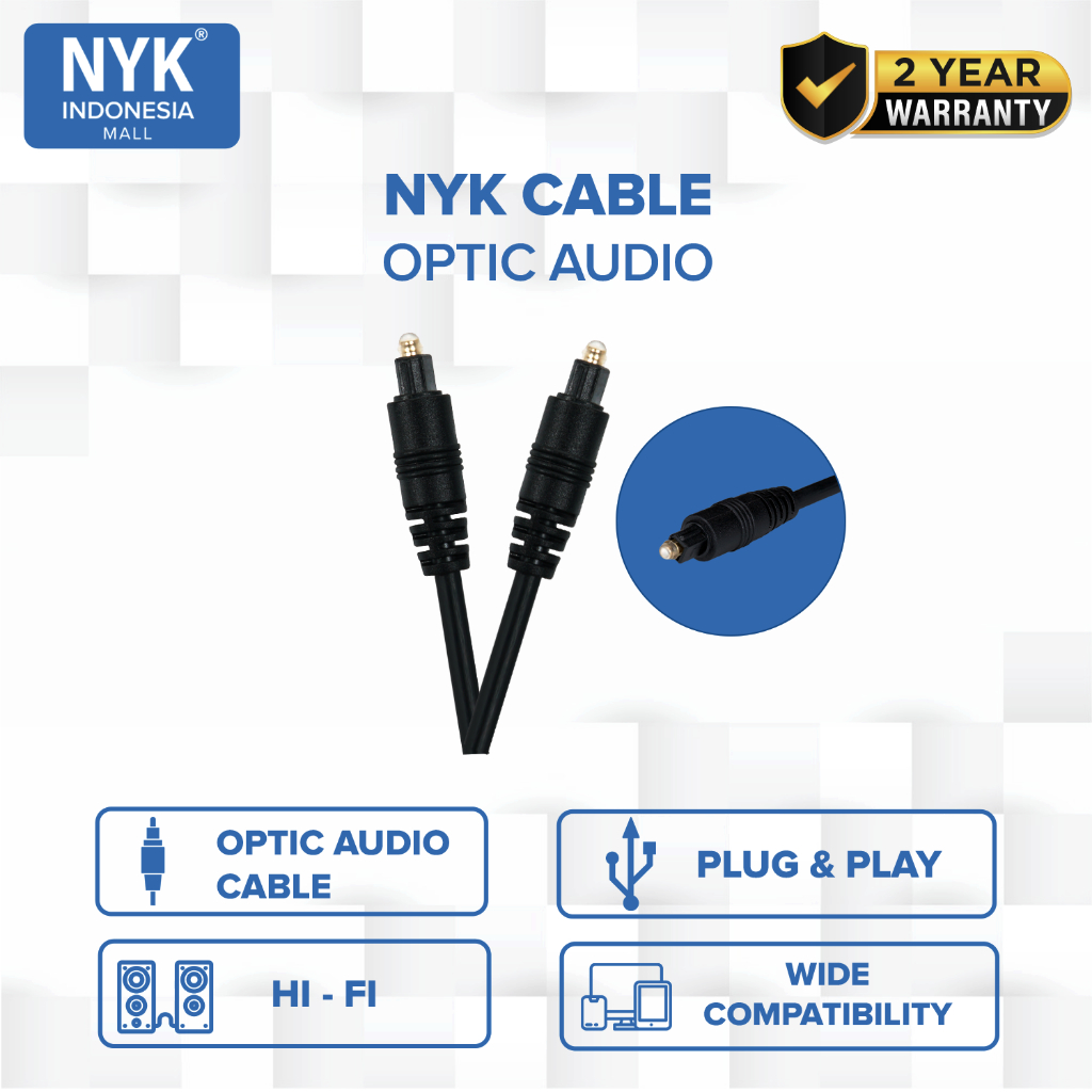 NYK Kabel Optic Audio TV Fiber Optik 1.5 Meter