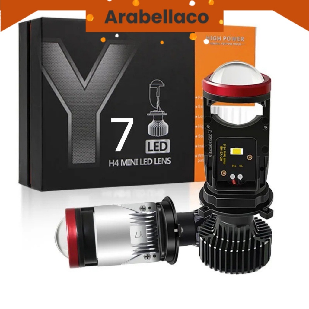 Lampu LED Y7D Super Terang-Mini Projie Y7D Lampu Led Mobil Dan Motor H4