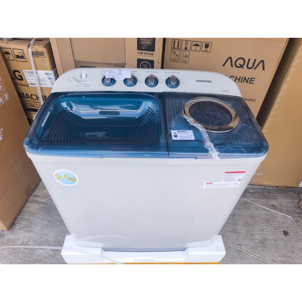 mesin cuci Samsung2 tabung 9.5 kg / mesin cuci Samsung WT95H3330MB