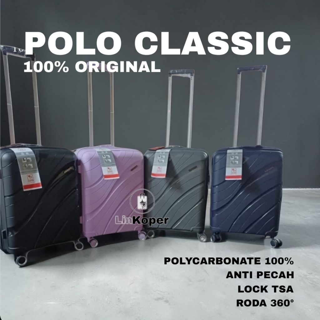 KOPER CABIN 20 INCH POLO CLASSIC TSA LOCK ORIGINAL 100%