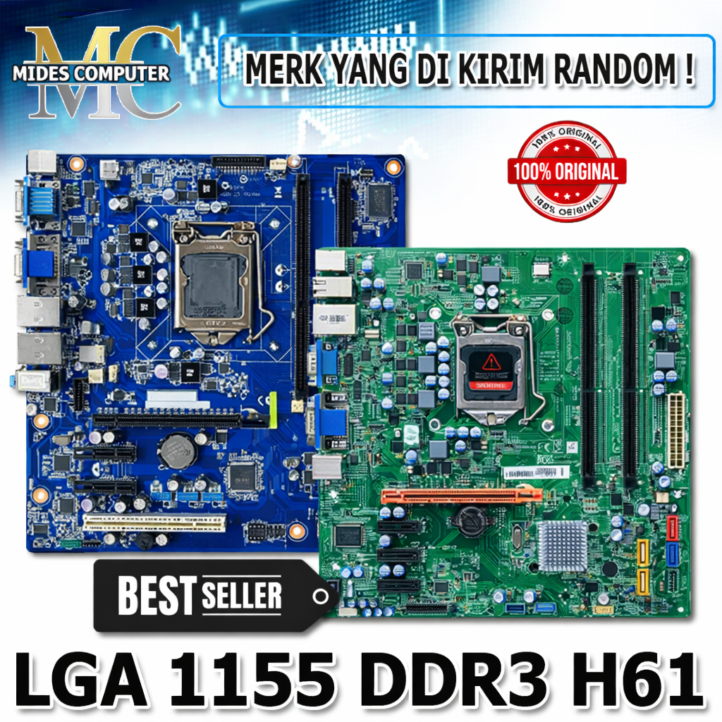 Mainboard MOBO Motherboard H61 / B75 Intel LGA 1155 Onboard DDR3