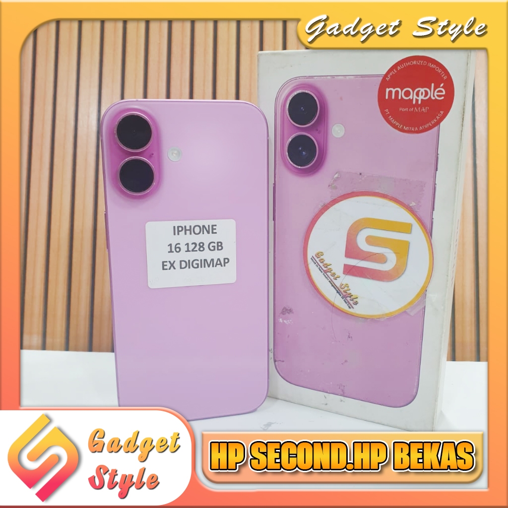 iPhone 16 128GB | 256GB Resmi Indonesia Second Resmi Gadget Style Store