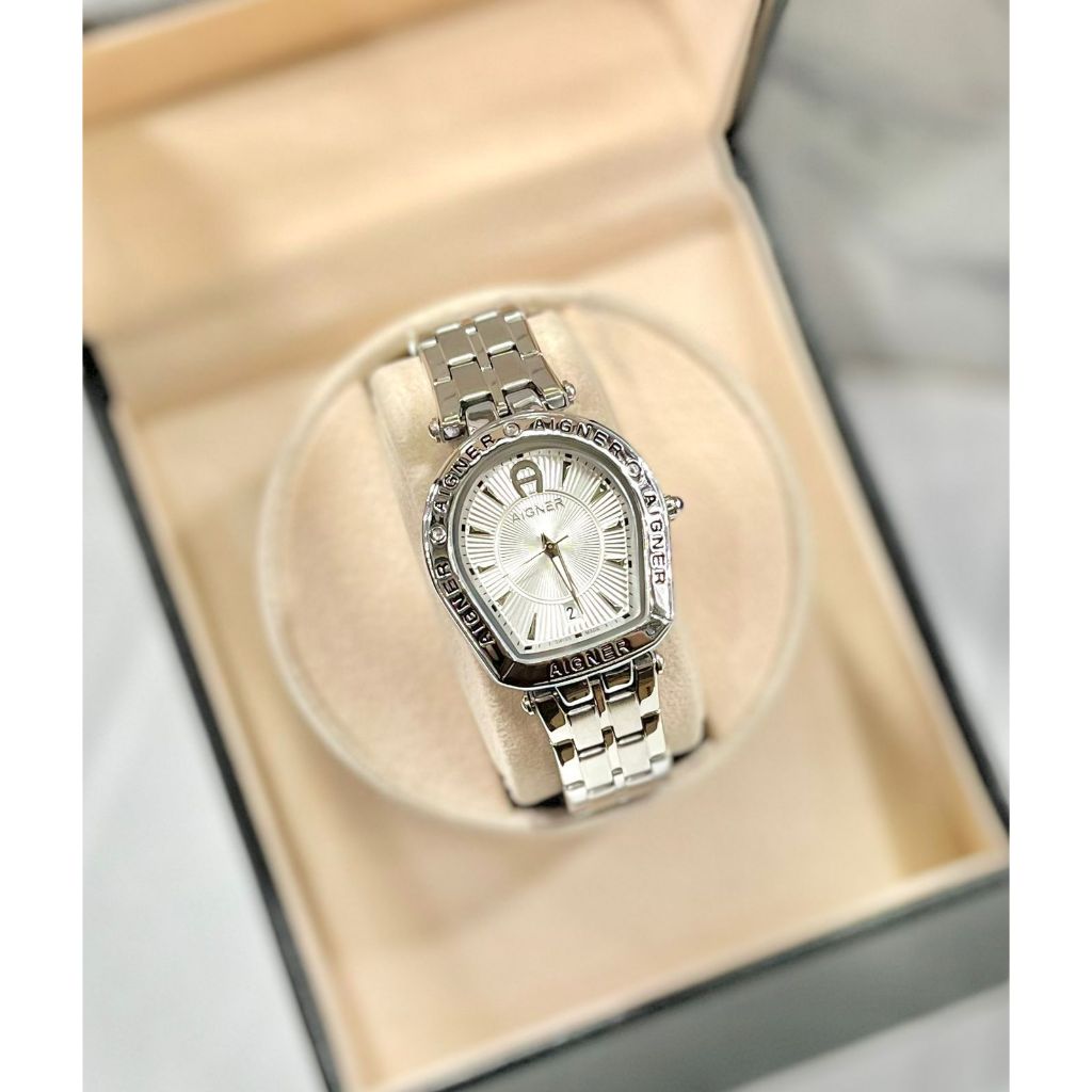 Jam Tangan Wanita Aigner Rantai Besi