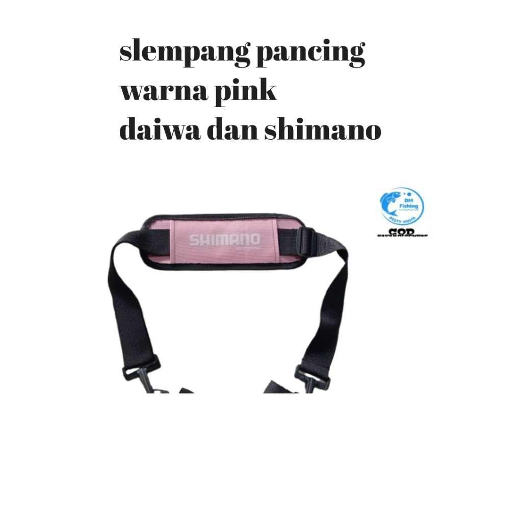 Slempang joran pancing rodbelt warna PINK
