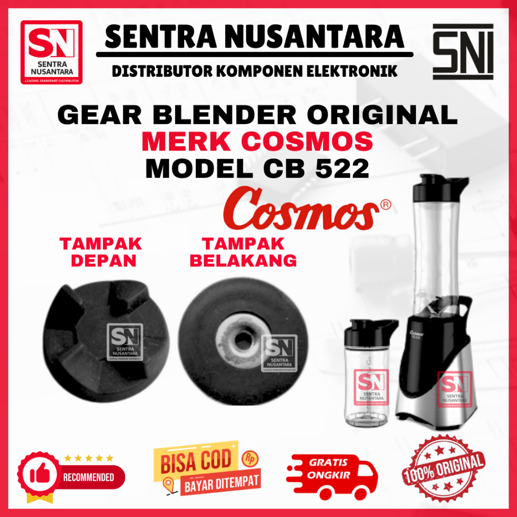 Karet Gear Blender COSMOS CB-522 ORIGINAL | Gigi Blender COSMOS CB522 ASLI | Gear Pemutar Blender CO