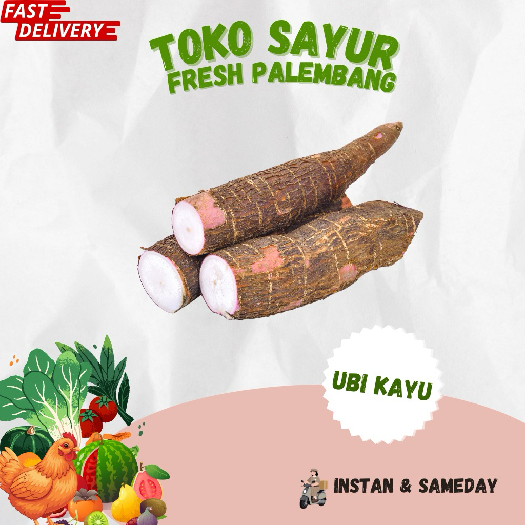 Ubi Kayu - Toko Sayur Fresh Palembang