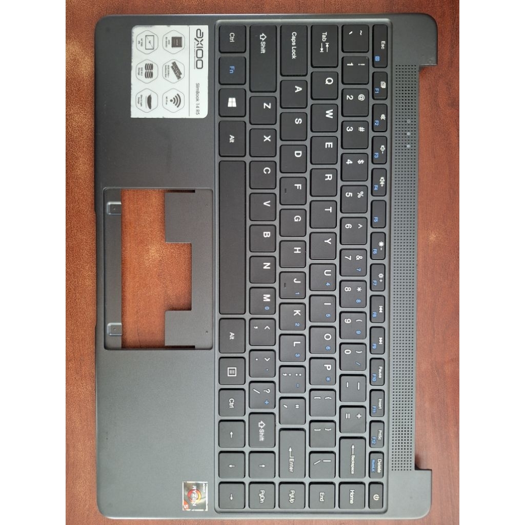 Palmrest+keyboard ok axioo Slimbook 14 R5 secound original