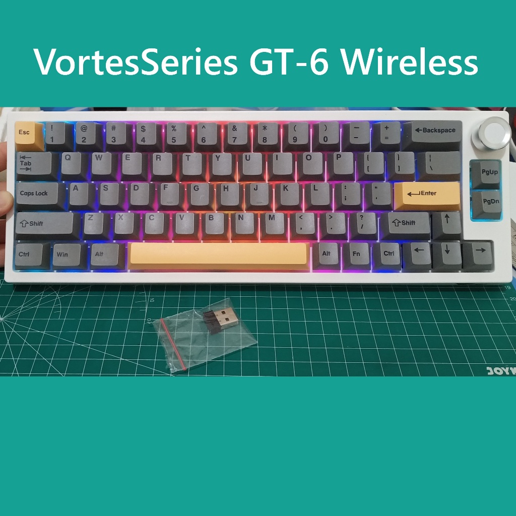 VortexSeries GT-6 Mechanical Keyboard - Modded Knob + Keycaps