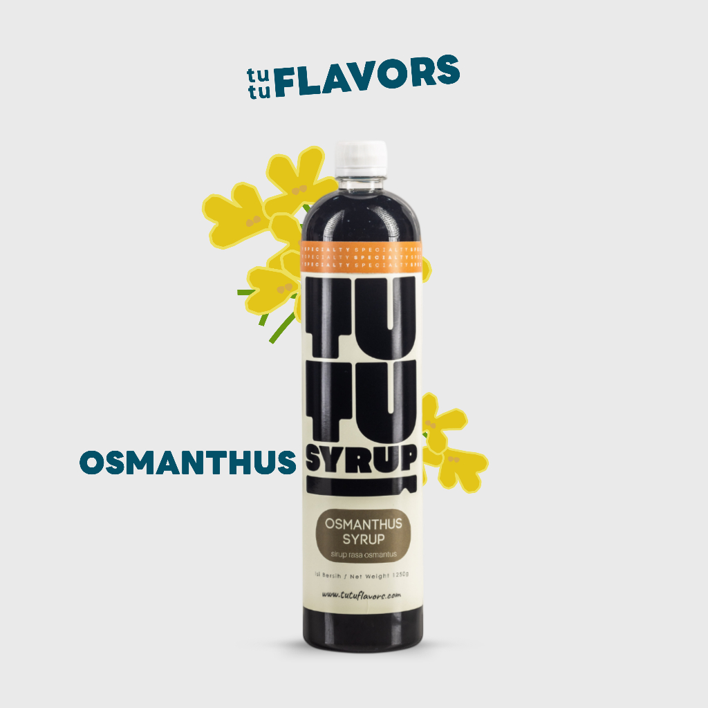Tutu Osmanthus Syrup 1000ml - Sirup Rasa Osmanthus