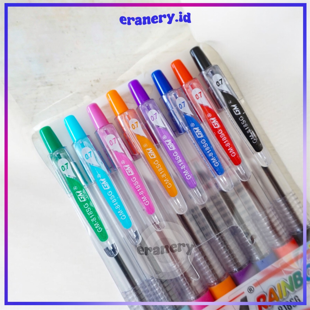 BOLPOIN SET WARNA RAINBOW/ SET BULPEN/ BULPEN WARNA