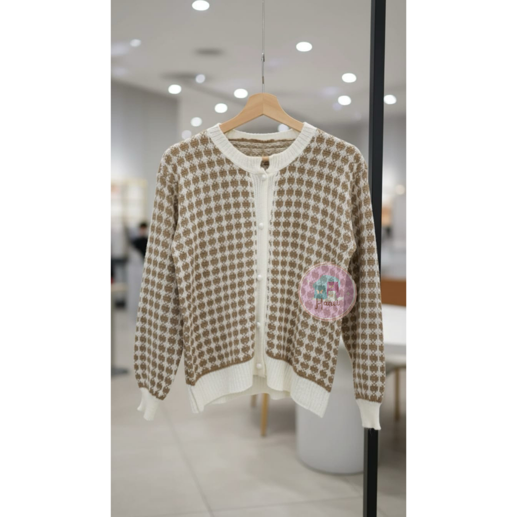 CARDIGAN ELEANOR OUTER / SWEATER RAJUT KOREA / SWEATER RAJUT / CARDIGAN RAJUTN RAJUT WANITA KOTAK KO