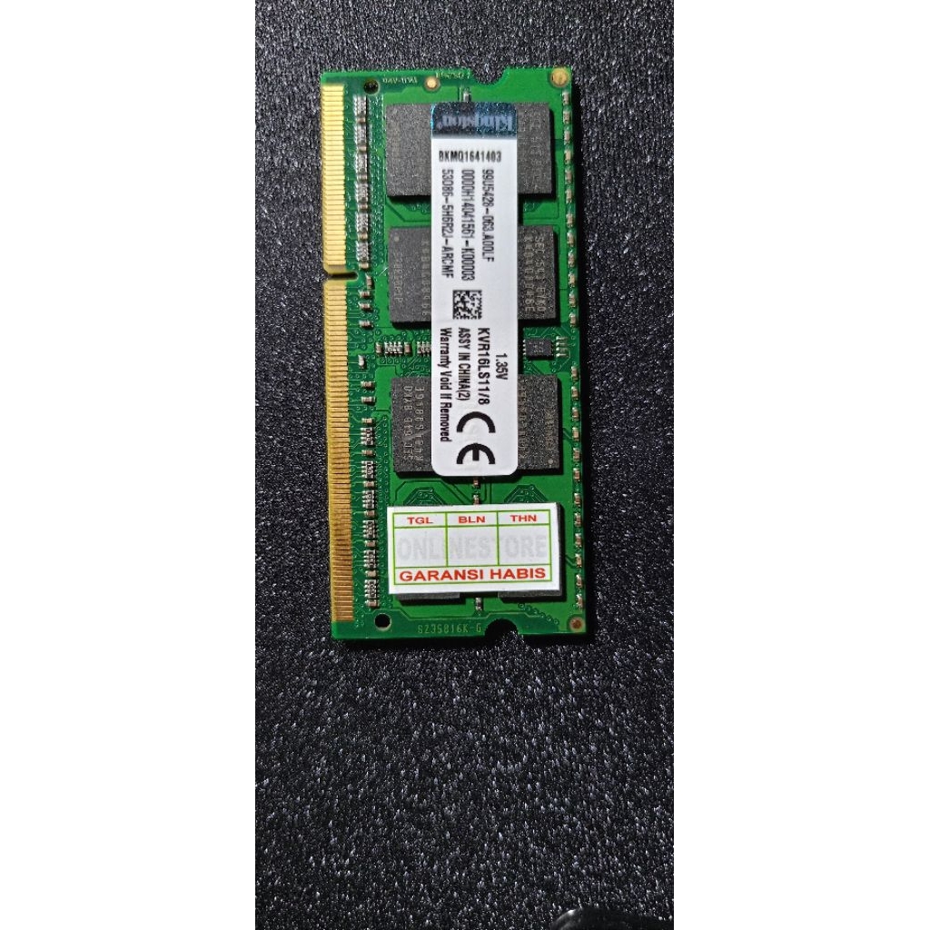 RAM DDR3 Kingston 8 GB KVR16LS11/8