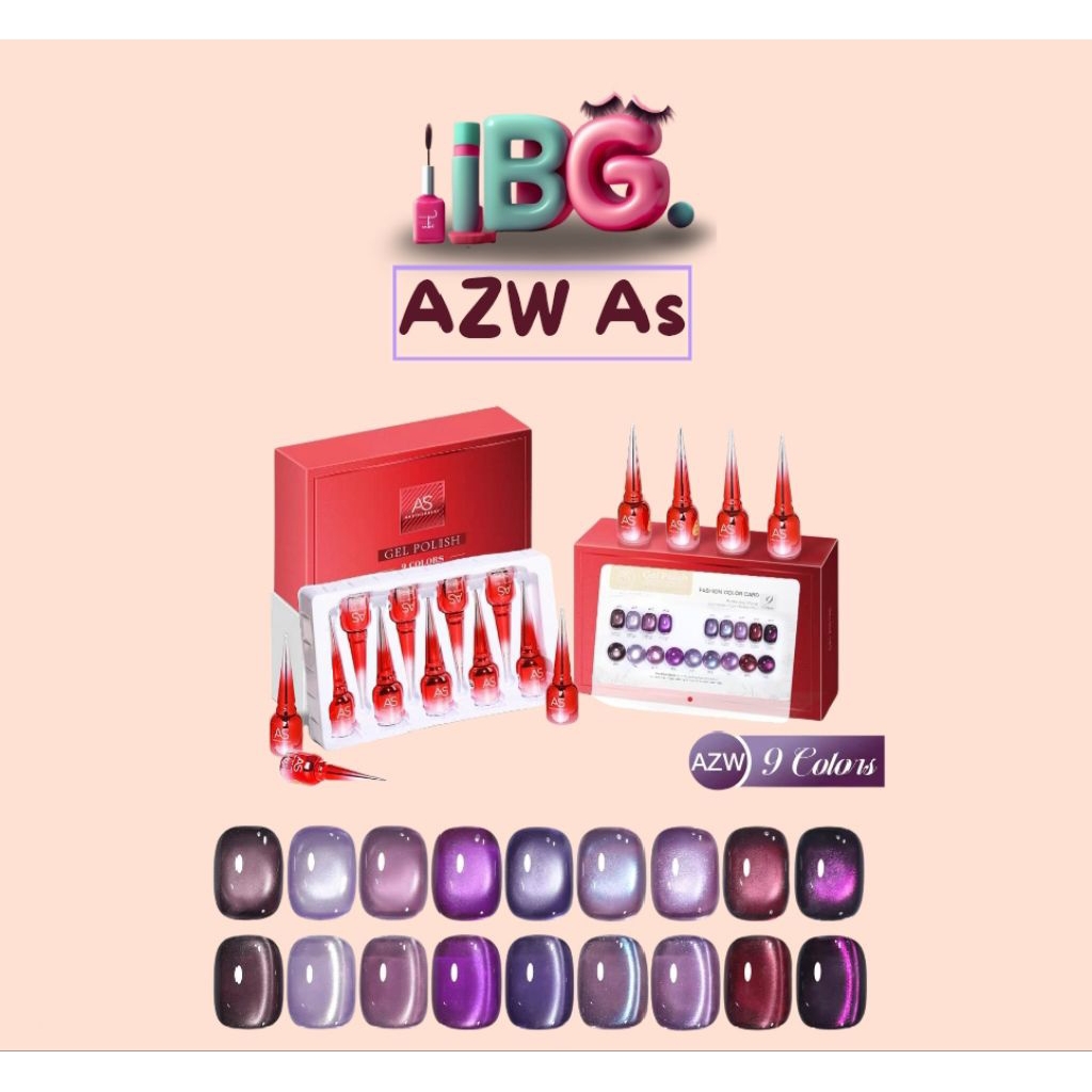 AS cat eye purple series AS AZW Cat Eye Gel – Purple Series AS purple cat eye Cat eye ungu
